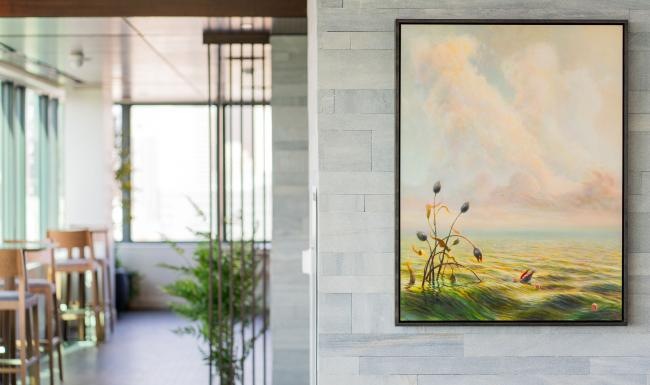 a painting on a wall